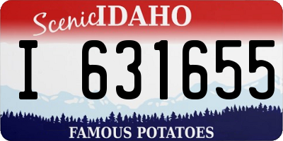 ID license plate I631655