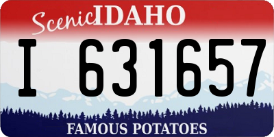 ID license plate I631657