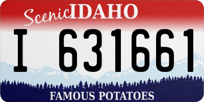 ID license plate I631661