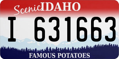 ID license plate I631663