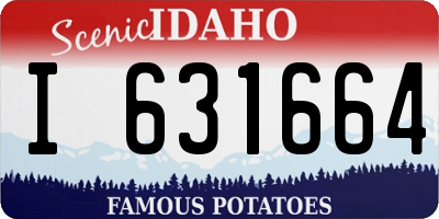ID license plate I631664
