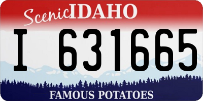 ID license plate I631665