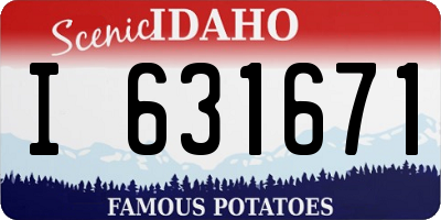 ID license plate I631671