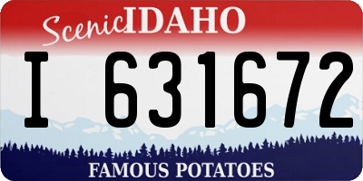ID license plate I631672