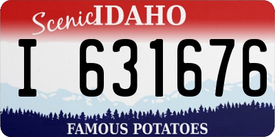 ID license plate I631676