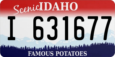 ID license plate I631677