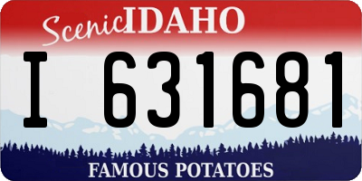 ID license plate I631681