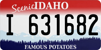 ID license plate I631682