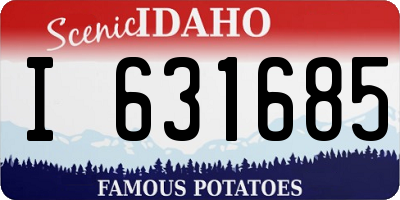 ID license plate I631685