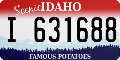 ID license plate I631688