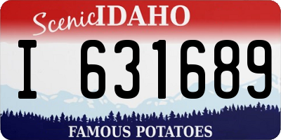 ID license plate I631689