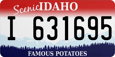ID license plate I631695