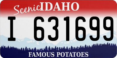 ID license plate I631699