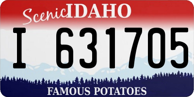 ID license plate I631705