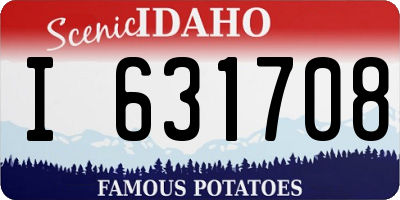 ID license plate I631708
