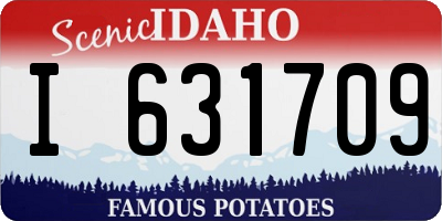 ID license plate I631709
