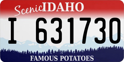 ID license plate I631730