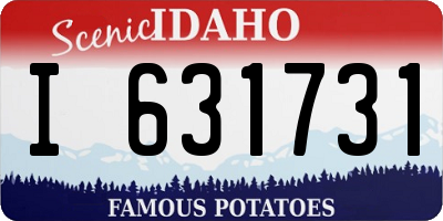 ID license plate I631731