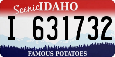 ID license plate I631732