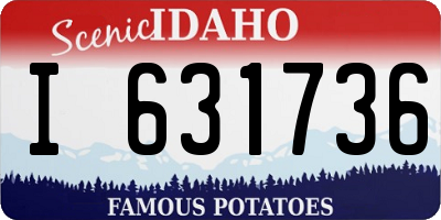 ID license plate I631736