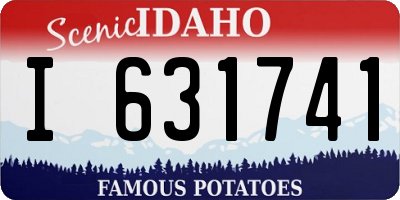ID license plate I631741