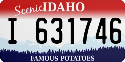 ID license plate I631746