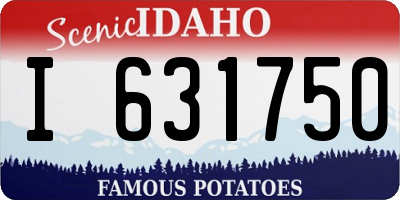 ID license plate I631750