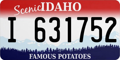 ID license plate I631752