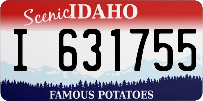 ID license plate I631755