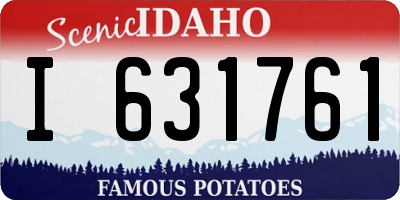 ID license plate I631761