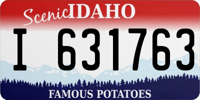 ID license plate I631763