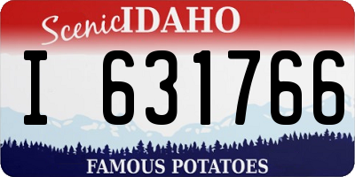 ID license plate I631766