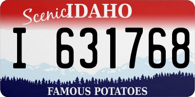 ID license plate I631768