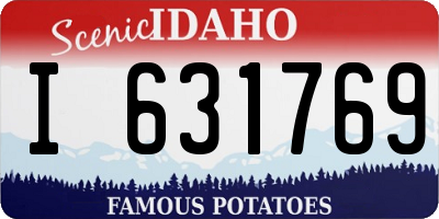 ID license plate I631769