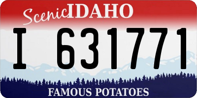 ID license plate I631771