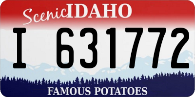 ID license plate I631772