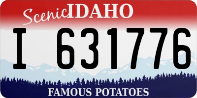 ID license plate I631776