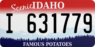 ID license plate I631779