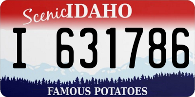 ID license plate I631786