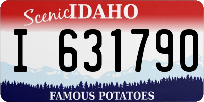 ID license plate I631790