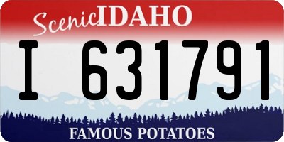 ID license plate I631791
