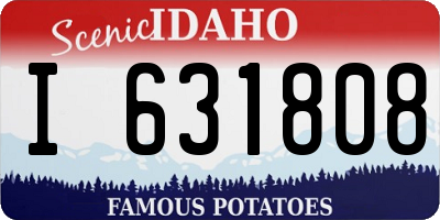 ID license plate I631808