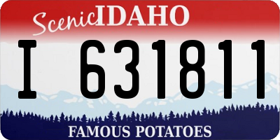 ID license plate I631811