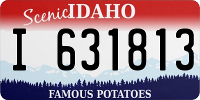 ID license plate I631813