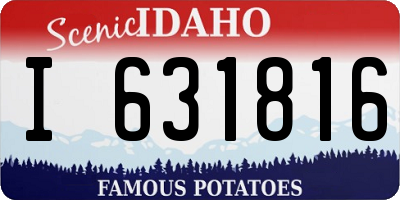ID license plate I631816