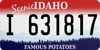 ID license plate I631817