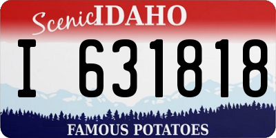 ID license plate I631818