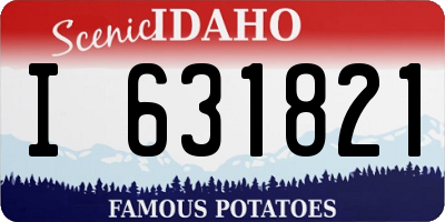 ID license plate I631821