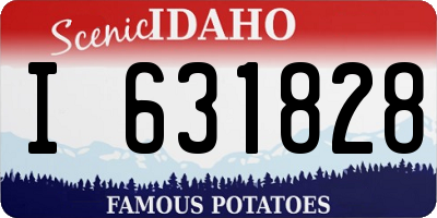 ID license plate I631828