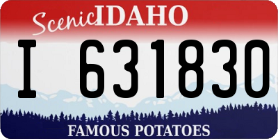 ID license plate I631830